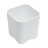 American Metalcraft MSJ5 White Melamine 5" Square Jar