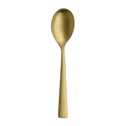 Hepp 59.0053.9186 Accent Gold 7" Dessert Spoon - Dozen