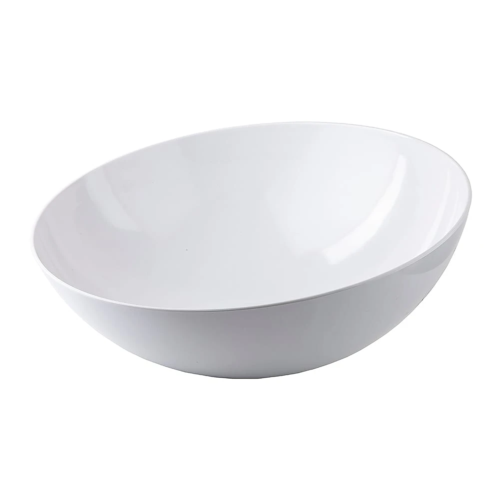 TableCraft 10186W Sierra Grande White 20 Quart Serving Bowl 1 TableCraft 10186W Sierra Grande White 20 Quart Serving Bowl