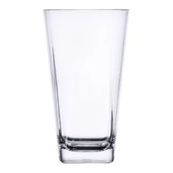 G.E.T. SW-1472-CL Clear Cubed 16 Ounce Plastic Tumbler - 24 / CS