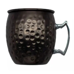 Arcoroc BHA49 Hammered Black S/S 16 Ounce Moscow Mule - 12 / CS