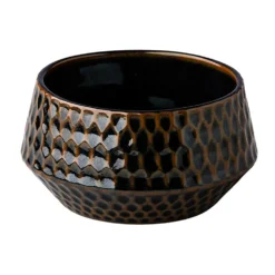 BauscherHepp RD18623 Metallic Gold 20.3 Ounce Hammered Bowl - 4 / CS