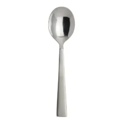 Folio 5741SX002 Ridge Half Satin 6-3/4" Soup Spoon - Dozen