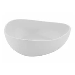 G.E.T. CS-1080-CN-W Coralline Wht Triangle 2 Qt Melamine Bowl - 3 / CS