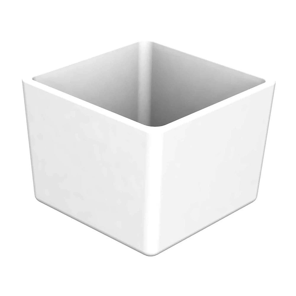 TableCraft CW5016W White Cast Aluminum 1.5 Quart Bowl 1 TableCraft CW5016W White Cast Aluminum 1.5 Quart Bowl