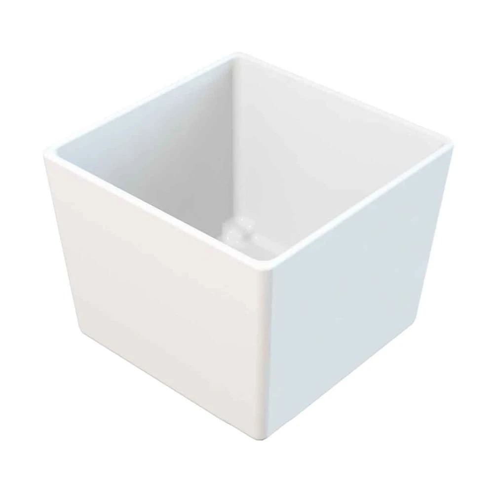 TableCraft CW5018W White Cast Aluminum 2.5 Quart Bowl 1 TableCraft CW5018W White Cast Aluminum 2.5 Quart Bowl