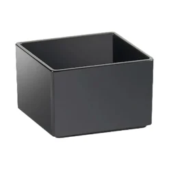 Cal-Mil 1395-13M Cater Choice Black Melamine 5 X 5 X 3" Box