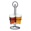 Cal-Mil 3366-13 Black 3-Section Beer Taster Caddy With 2.25" Ring
