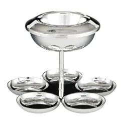 D.W. Haber DW04955SS S/S 8 X 6 Caviar Set With 5 Bowls With Top Rings