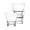 Hospitality Glass HUF080-012 Club Stack 9 Ounce Rocks Glass - 12 / CS