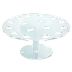 Cal-Mil 1265 Clear Acrylic 16 Hole Pedestal Cone Holder