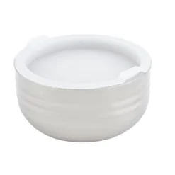Bon Chef 9317 Stainless Steel 24 Oz. Cold Wave Bowl W/ Stackable Cover