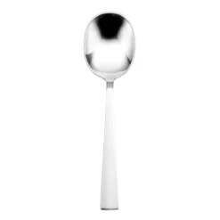 Sant' Andrea T812SBLF Satin Fulcrum Bouillon Spoon - Dozen