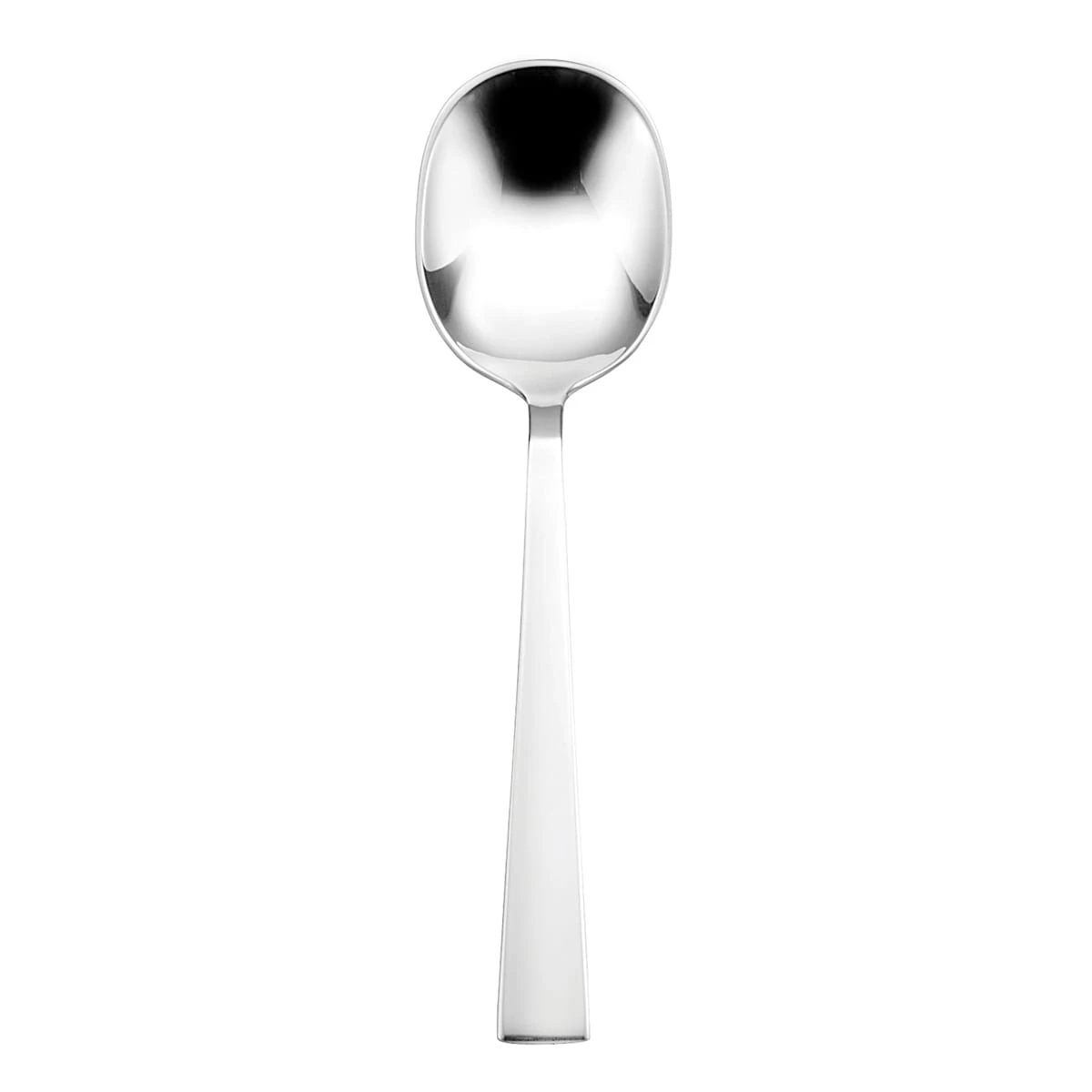Sant' Andrea T812SBLF Satin Fulcrum Bouillon Spoon - Dozen 1 Sant' Andrea T812SBLF Satin Fulcrum Bouillon Spoon - Dozen